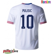 Camiseta Estados Unidos Christian Pulisic #10 Primera Equipación Copa America 2024 manga corta